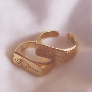 Sterling Silver Gold Plated Ring - brand new